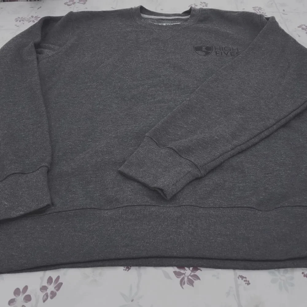 Russell Athletic Longsleeves Gray High Five Print